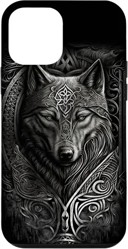 Vista 16 de Stylish Viking Wolf Design Wild Animal Viking Wolf Case for iPhone 17