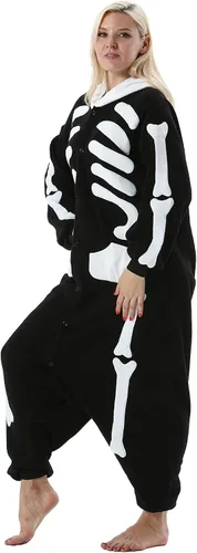 Vista 4 de DarkCom Unisex Adult Cosplay Animal Onesie Halloween Costume Christmas One Piece Pajamas Sleepwear for Women Men