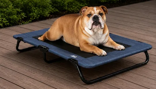 Vista 5 de Pet Gear Lifestyle Pet Cot Cama elevada, 30 pulgadas, abedul