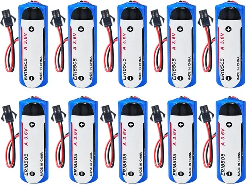 Vista 13 de WEIMAA - Paquete de 10 baterías de litio ER18505 de 3.6 V 4000 mAh tamaño A batería de litio primaria con conector 2.0 10 Pack