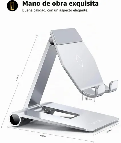 Vista 5 de Soporte Lamicall ajustable para teléfono, para escritorio