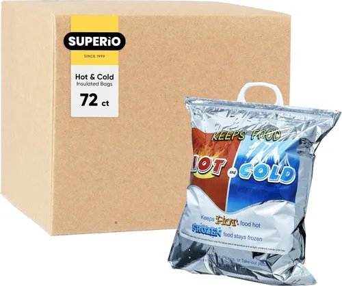 Vista 37 de Superio Bolsas Aisladas Calientes y Frías para Entrega de Alimentos, Bolsas de Compras de Comestibles, Almacenamiento de Alimentos para Comida