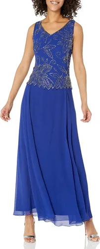 Vista 3 de J Kara Vestido tipo chaqueta con cuentas para mujer Plus