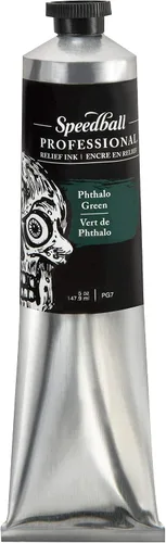 Vista 28 de Speedball Tinta de alivio profesional, azul ultramarino, tubo de 5 onzas