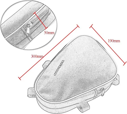 Vista 4 de Para V-Strom 650 DL650 DL1000 VSTROM650 VSTROM1000 Accesorios Moto Marcos Crash Bars Bumper Impermeable Bolsa Reparación Herramienta Bolsas
