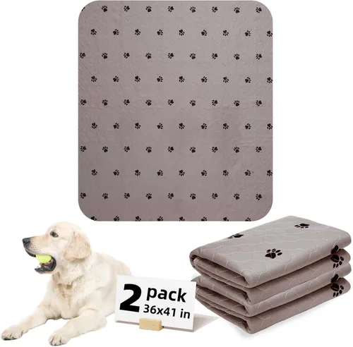 Vista 19 de PUPTECK Almohadillas lavables para orina para perros – Almohadillas impermeables reutilizables de entrenamiento para cachorros – Tapete de parto