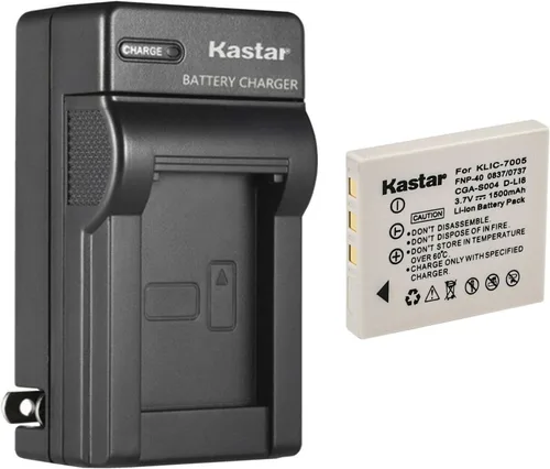 Vista 8 de Kastar - Cargador de batería de pared para Fujifilm NP-40 NP-40N FNP-40, BC-40N, Fuji FinePix F460 Zoom, FinePix F470, FinePix F470 Zoom, FinePix