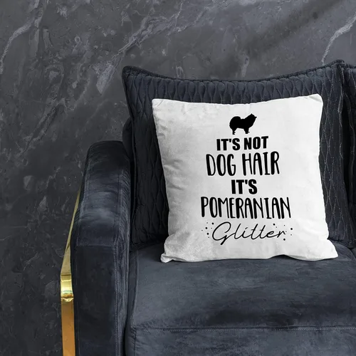 Vista 2 de Nogrit Pomeranian Gifts - Funda de almohada de 18 x 18 pulgadas, regalo para amantes de los perros, mamá, papá, para mujeres y hombres, no es pelo