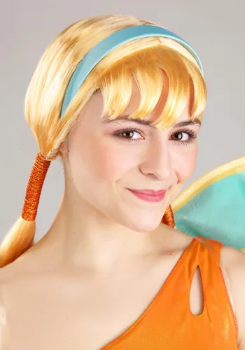 Vista 4 de Peluca Disfraz de Stella de Winx Club para Mujer Multicolor