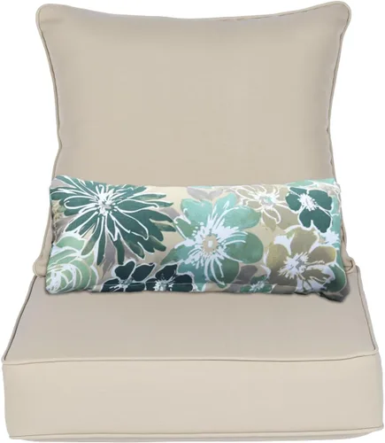 Vista 10 de Aoodor Cojín para Silla al Aire Libre, 55.9 x 61 cm Resistente al Agua, Resistente a la Decoloración, Cojines de Asiento de Patio de Olefina