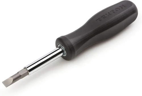 Vista 18 de TEKTON Destornillador multi-punta Phillips/ranurada 6-en-1 (#1 x 3/16 pulgadas, #2 x 1/4 pulgadas, Negro) DMS14001
