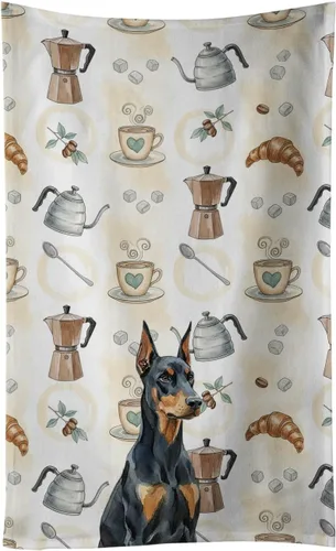 Vista 100 de Caroline's Treasures Afghan Hound - Toalla de cocina para barra de café, terciopelo frontal y lazo de algodón, lavable a máquina Sabueso afgano