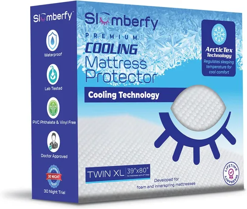 Vista 9 de Slumberfy - Protector de colchón de enfriamiento impermeable