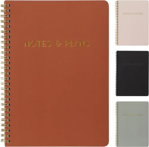 Vista 11 de ZICOTO Hermoso planificador diario y cuaderno con horario por hora, bloc de notas estético en espiral para organizar fácilmente tus tareas y citas