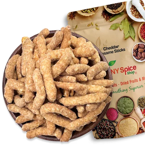 Vista 12 de NY Spice Shop Palitos de sésamo cajún – Mezcla de aperitivos tostados de sésamo cajún picante de 1 libra – Bocados crujientes de sabor picante