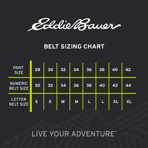 Vista 6 de Eddie Bauer Men's Casual Jean Leather Belts in Black, Brown, and Tan, Multiple Sizes