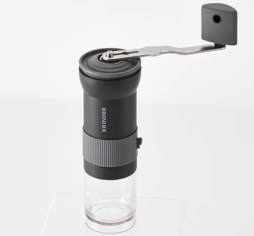 Vista 2 de Cafflano Krinder: Cafetera manual portátil, molino de mano, molinillo de café italiano con rebabas de metal, alta consistencia, fácil ajuste