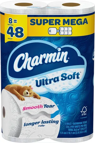Vista 15 de Charmin Papel higiénico ultra suave, 18 rollos Mega XL = 108 rollos regulares