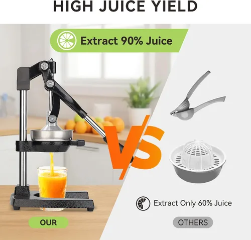 Vista 5 de Fyvva Juicer naranja manual del arrabio, exprimidor resistente de la fruta