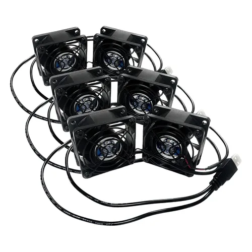 Vista 6 de Coolerguys Conexión USB dual de 2.362x2.362x0.984 in CG06025L05B2-U