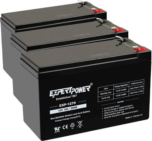 Vista 10 de Baterías de 12 volts para alarmas ExpertPower, Paquete de 1, Negro