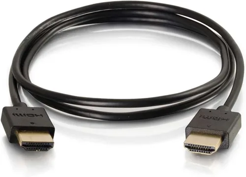 Vista 2 de C2G Cable HDMI, 4K, cable HDMI de alta velocidad, 60Hz, 1 pie (1.0 ft), negro, cables para llevar 41361