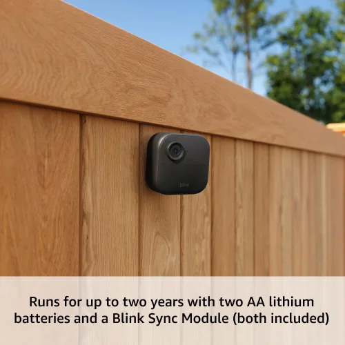 Vista 3 de Blink Outdoor 4: Cámara de seguridad inteligente inalámbrica, dos años de duración de la batería, visión diurna HD de 1080p y nocturna por