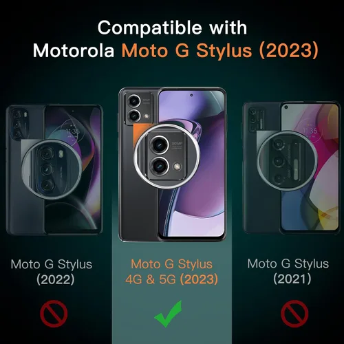 Vista 2 de JETech Protector de pantalla para Motorola Moto G Stylus 2023, paquete de 3