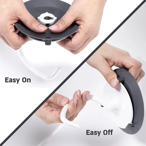Vista 4 de KneadAce Protector de gancho para masa para ayuda de cocina, evita que tu masa suba y obstruya tu batidora. Accesorio mezclador sin desorden