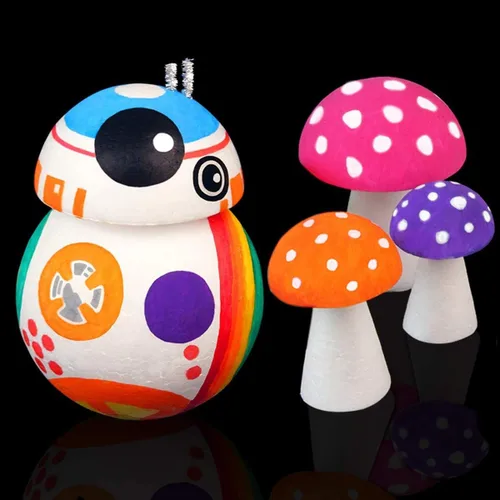 Vista 2 de Crafare - Paquete de 12 bolas de espuma de 3.15 pulgadas para proyectos de ciencia, manualidades y decoración de vacaciones Para proyectos