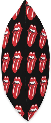 Vista 2 de The Rolling Stones - Almohada oficial de repetición de lengua negra, 16.0 x 16.0 in, multicolor