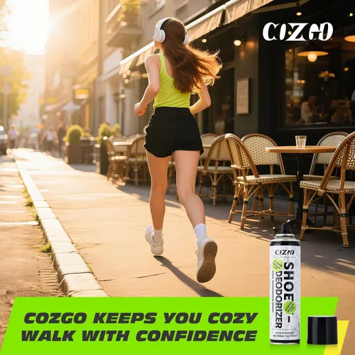 Vista 7 de COZGO Aerosol Desodorante para Zapatos, Refrescante para Zapatos, Eliminador de Olor de Zapatos, 300ml (10oz) Fórmula de Secado Rápido y Larga