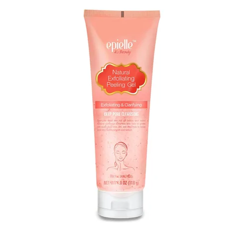 Vista 2 de Epielle Gommage - Gel exfoliante facial suave para piel clara y radiante, abrillantador de piel + removedor de piel muerta, 4.0 onzas líquidas