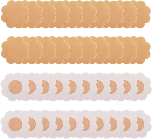 Vista 2 de Sibba Pezón Cubierta Empanadas Almohadillas Pétalos De Mama Pegatinas Cinta Pasty Nipless Lift Stickiness Pegajosa Lencería Vestido De Novia