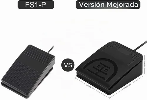Vista 5 de iKKEGOL Pedal de pie USB mejorado con interruptor óptico de un solo control de tecla programable para teclado de computadora y ratón de juego HID