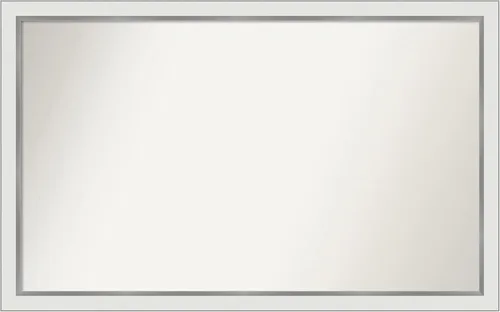 Vista 564 de Amanti Art Espejo personalizado, espejo de baño estrecho Alexandria White Wash, espejo de pared o espejo de tocador de baño sobre el fregadero