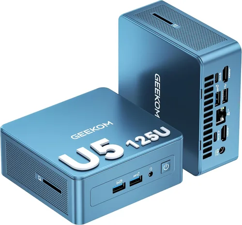 Vista 10 de GEEKOM IT12 Mini PC de negocios para servidor Plex y oficina en casa (cobertura de 3 años), con Intel i5-12450H Mini computadora Windows 11