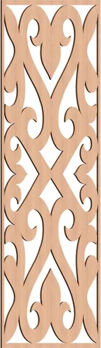 Vista 175 de Keene Paneles de pared decorativos de madera con calado, 9 3/8 pulgadas de ancho x 24 3/8 pulgadas de alto x 1/4 de alto, abedul Birch