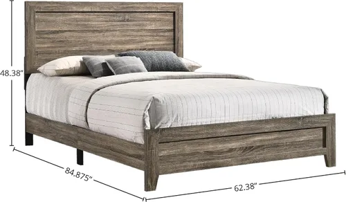 Vista 2 de Louis Bed-in-A-Box con USB en gris marrón, tamaño Queen
