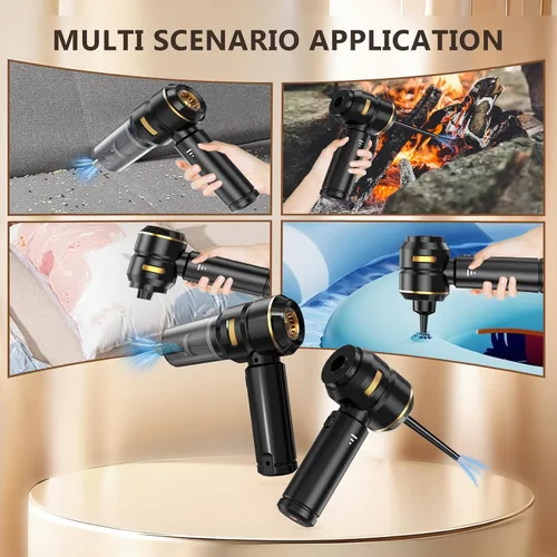 Vista 6 de Aspiradora de mano inalámbrica para automóvil, succión fuerte de 22000 Pa con motor sin escobillas, filtro HEPA, filtro de metal lavable adicional