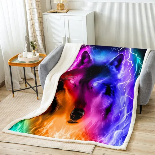 Vista 13 de Manta Sherpa de esquí para deportes de esquí, manta de felpa para deportes de invierno, manta de forro polar para sofá, cama, paisaje de nieve
