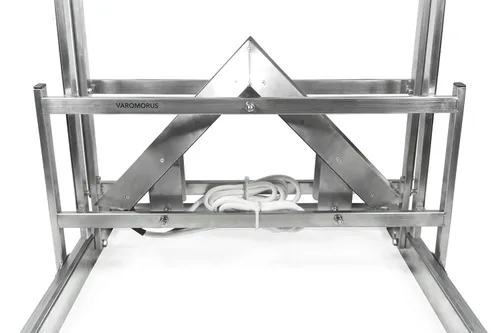 Vista 5 de Hive Frames Uncapper con doble 12 V cuchillos eléctricos abeja miel acero inoxidable destaponadora máquina