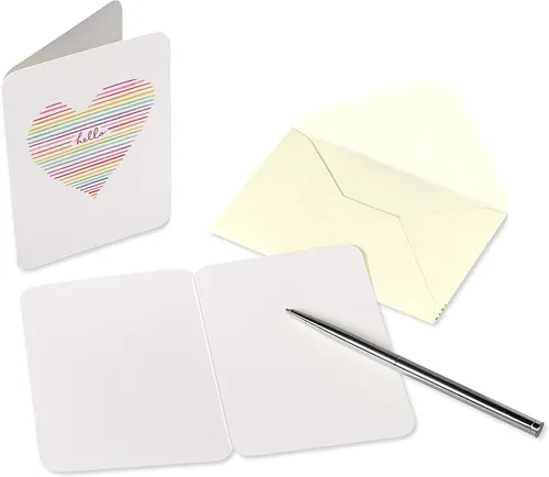 Vista 3 de Papyrus Tarjetas en blanco con sobres, corazón (14 unidades)