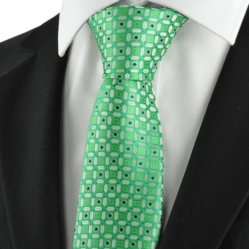 Vista 76 de KissTies Mens Checkered Tie Set Solid Color Festive Necktie + Pocket Square