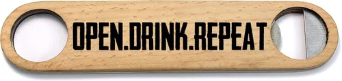 Vista 5 de Abrebotellas de velocidad de madera, abrebotellas de barman (filósofo de barstool filósofo)