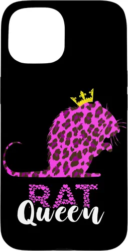 Vista 6 de Rat Queen Crown Leopard Mouse Rat Lover Rodent Rat Owner Case for iPhone 17