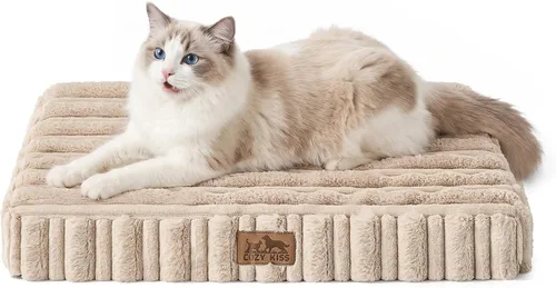 Vista 14 de COZY KISS Cama ortopédica lavable para perros para cachorros y gatos Gris