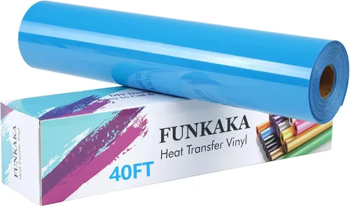 Vista 27 de FUNKAKA Paquete de vinilo HTV de transferencia de calor con purpurina, 12 rollos de vinilo para planchar de 12 pulgadas x 3 pies para camisetas, 12