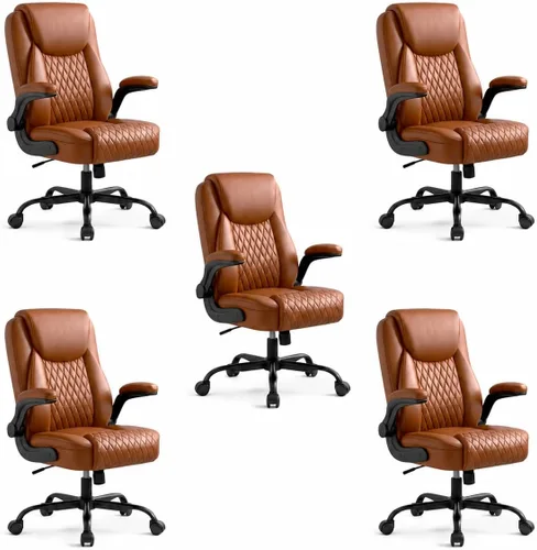 Vista 14 de GTPLAYER Black Office Desk Chair with 90° Flip-up Arm, 2 Pack
