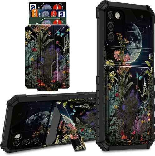 Vista 37 de Funda para teléfono Samsung Galaxy A03S Galaxy A03S Funda tipo cartera con tarjetero y soporte de doble capa de PC duro TPU suave cubierta